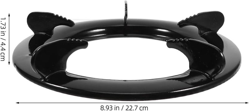 DOITOOL Cast Iron Wok Ring for Gas Stove, 2 Pack Universal Non-Slip 9 Inch Wok Support Rack Stand Burner Grate Replacement Parts, Gas Stove Stand Rack Accessories - Image 3